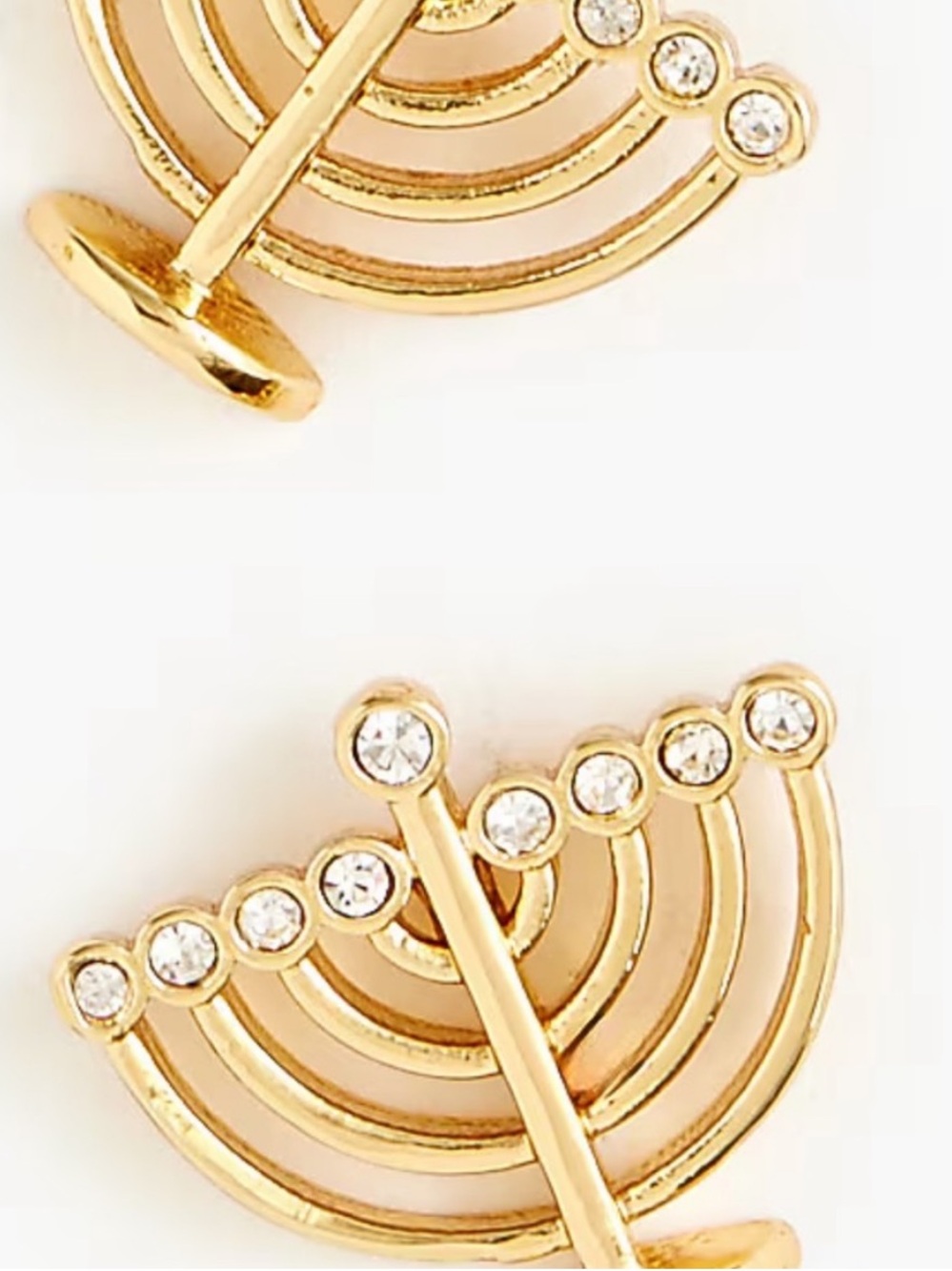 J. Crew Menorah Stud Earrings
